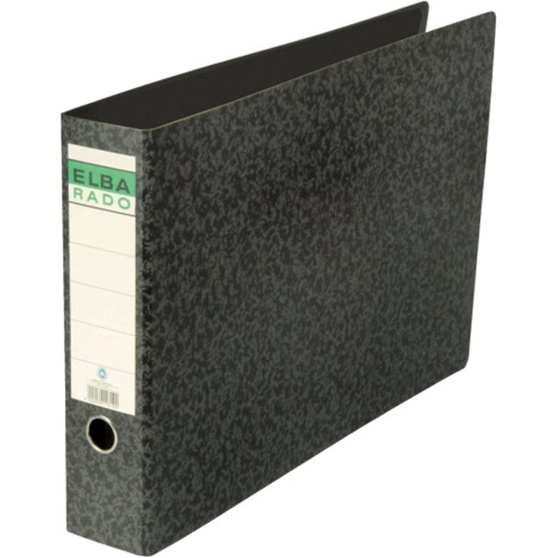 ARCHIVADOR PALANCA CARTÓN COMPACTO A3 APAISADO ANCHO COLOR NEGRO ELBA 100202079