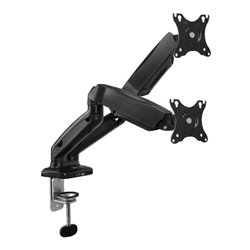 EWENT SOPORTE DE ESCRITORIO CON RESORTE DE GAS PARA 2 MONITORES  HASTA 34” CARGA MÁXIMA 9KG. VESA