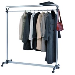 PERCHERO ALBA DE GRAN CAPACIDAD CON RUEDAS 540X1530X1715 MM GRIS ARCHIVO 2000 ALPMGROUP3 GS