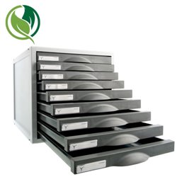 MÓDULO ARCHISYSTEM DE 9 CAJONES 356X316X303 MM GRAFITO ARCHIVO 2000 8409C GF