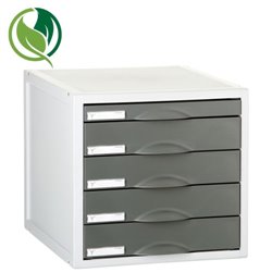 MÓDULO ARCHISYSTEM DE 5 CAJONES 356X316X303 MM GRAFITO ARCHIVO 2000 8405C GF
