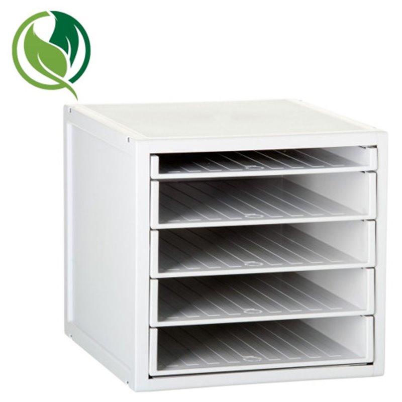 MÓDULO ARCHISYSTEM DE 5 BANDEJAS 356X316X303 MM GRIS ARCHIVO 2000 8405B GS