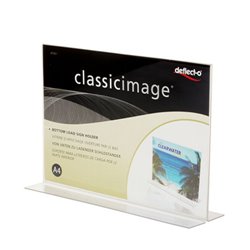 Deflecto 47701 portacartel y stand de información Portacarteles A4 Poliestireno (PS) Transparente