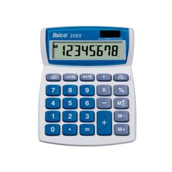CALCULADORA DE SOBREMESA DE 8 DIGITOS MODELO 208X SOLAR / PILA IBICO IB410062