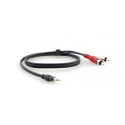 Kramer Electronics C-A35M/2RAM-50 cable de audio 15,2 m 3,5mm 2 x RCA Negro