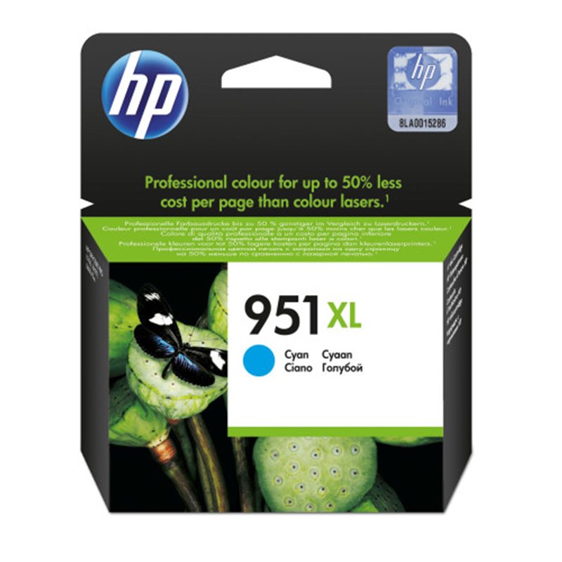 (D) TINTA HP OFFICEJET PRO 8100/8600 CIAN Nº951XL/CN046AE