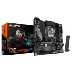 PLACA GIGABYTE B760M GAMING X WF6E GEN5,INTEL,1700,B760,4DDR5,192GB,HDMI+DP,4SATA+3M.2,3USB 3.2+USB-C,2.5GB+WIFI6E+BT5.3,MATX