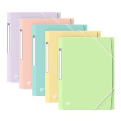 CARPETA DE GOMAS CON SOLAPAS OXFORD URBAN TP A4+ - SURTIDO PASTEL OXFORD 400187619
