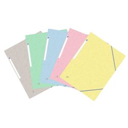 CARPETA DE GOMAS CON SOLAPAS TOP FILE+ TB A4+ - SURTIDO PASTEL OXFORD 400117805
