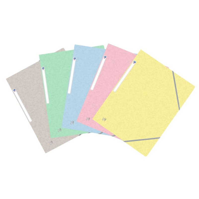 CARPETA DE GOMAS CON SOLAPAS TOP FILE+ TB A4+ - SURTIDO PASTEL OXFORD 400117805