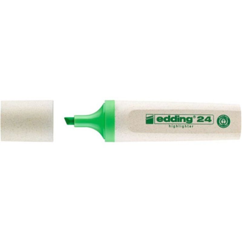 MARCADOR FLUORESCENTE ECOLINE 24 COLOR VERDE CLARO EDDING 24-011