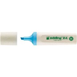 MARCADOR FLUORESCENTE ECOLINE 24 COLOR AZUL CLARO EDDING 24-010
