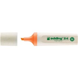 MARCADOR FLUORESCENTE ECOLINE 24 COLOR NARANJA EDDING 24-006