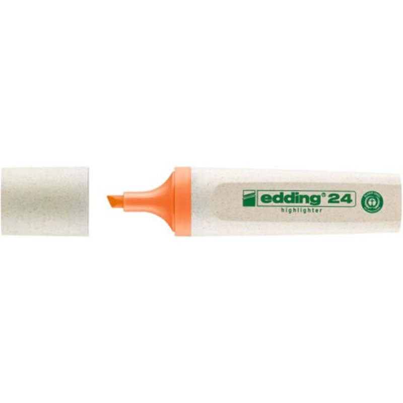 MARCADOR FLUORESCENTE ECOLINE 24 COLOR NARANJA EDDING 24-006