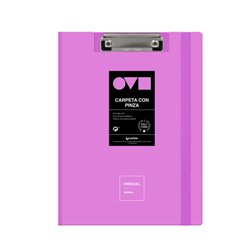 CARPETA A4 TAPA POLYFOAM CON PINZA SUPERIOR UNEQUAL MINIMAL LAVANDA GRAFOPLAS 1550969