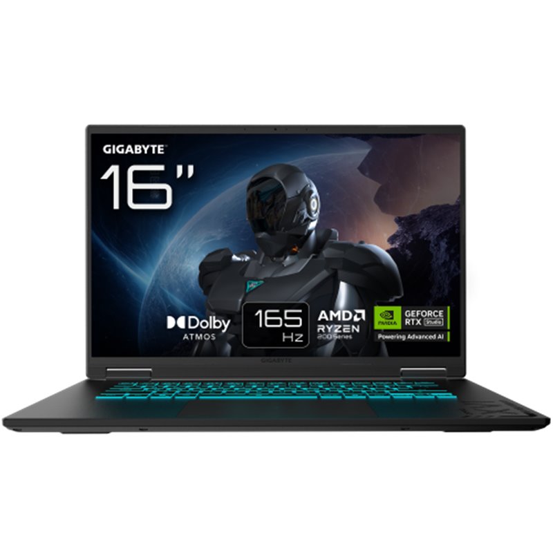 GIGABYTE PORTATIL GAMING A16 GA63WHAB7W,AMD RYZEN 7 260,32GB DDR5,SSD 1TB,16” IPS WUXGA 165HZ,RTX5070/8GB,FREE DOS