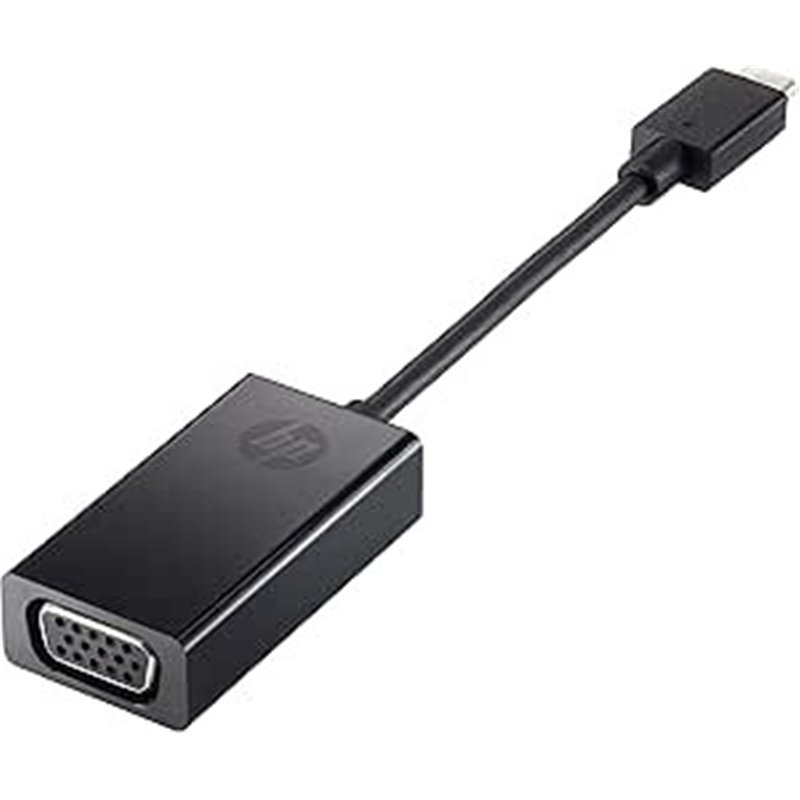 HP USB-C to VGA Adapter Adaptador gráfico USB Negro