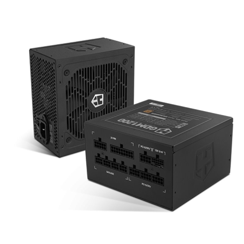 NOX Hummer GDM 1200W GOLD unidad de fuente de alimentación 20+4 pin ATX ATX Negro