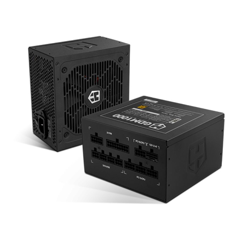 NOX Hummer GDM 1000W GOLD unidad de fuente de alimentación 20+4 pin ATX ATX Negro