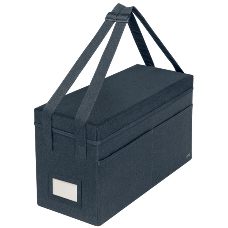 BOLSA DE TRABAJO PARA HOT DESKING DE TELA CON TAPA, COLOR GRIS LEITZ 67230089