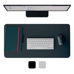 ALFOMBRILLA DE SOBREMESA RECICLADA DE PIEL 70 X 36 CM COLOR GRIS OSCURO LEITZ 53850089