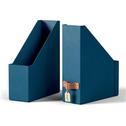 PACK 2 REVISTEROS DE CARTÓN COLOR AZUL LEITZ 24710068