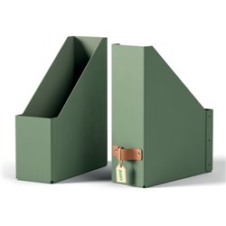 PACK 2 REVISTEROS DE CARTÓN COLOR VERDE LEITZ 24710050