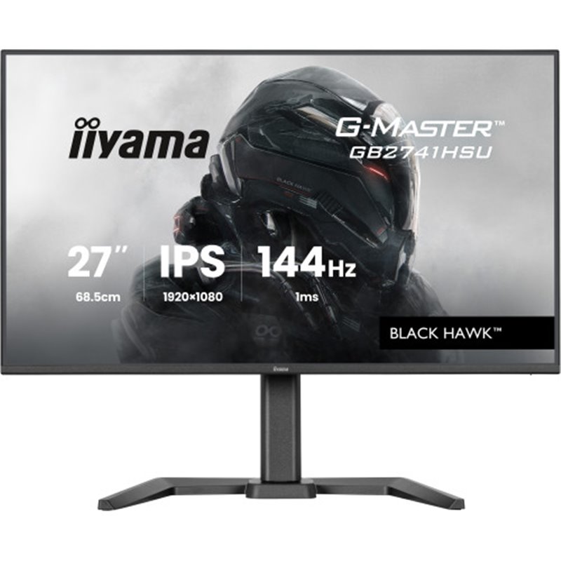 MONITOR IIYAMA 27 PULGADAS RESOLUCIÓN WQHD (2560X1440), PANEL IPS, 5 MS, 70 HZ, BRILLO 350, CONTRASTE 1000:1, HDMI, DISPLAYPORT,