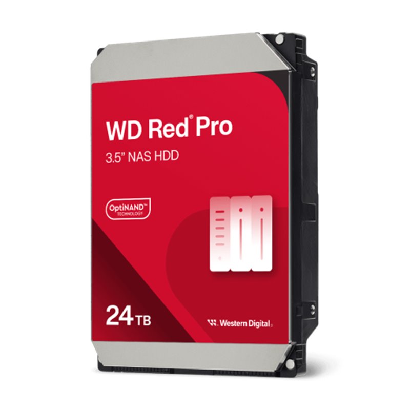 QNAP WD, HDD, RED PRO, SATA III, 3.5-INCH, 24TB, WD241KFGX