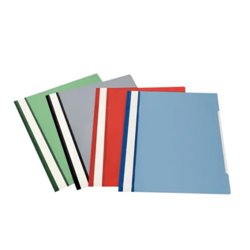 CAJA 50 DOSSIERS FASTENER MECANISMO METÁLICO A4 ROJO ESSELTE 12602