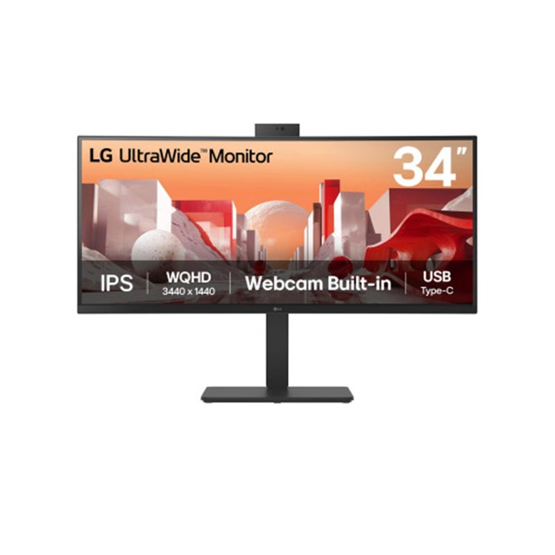 LG 34BA85QE-B pantalla para PC 86,4 cm (34") 3440 x 1440 Pixeles Wide Quad HD LCD Negro