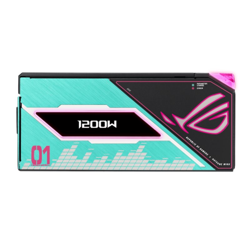 ASUS ROG -THOR-1200P3-MIKU unidad de fuente de alimentación 1200 W 20+4 pin ATX ATX Multicolor