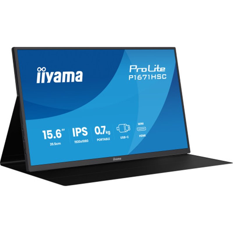 MONITOR IIYAMA IPS, PORTABLE, 2X C (VIDEO), 1XMHDMI
