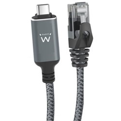 Ewent EC2000 cable de red Negro, Gris 1 m Cat6