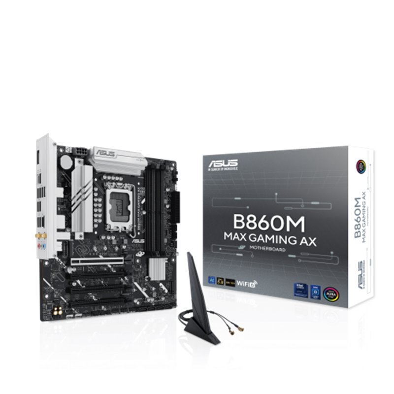 ASUS B860M MAX GAMING AX Intel B860 LGA 1851 (Socket V1) micro ATX