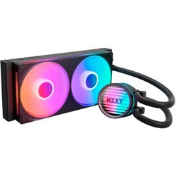 NZXT KRAKEN CORE RGB - 240MM  AIO LIQUID COOLER WITH RGB CAP & RGB CORE FAN (BLACK) RL-KR24C-B1
