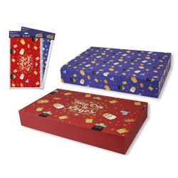 CAJA PLEGABLE REYES MAGOS (43x26x6,5 CM) COLORES SURTIDOS BISMARK 333604
