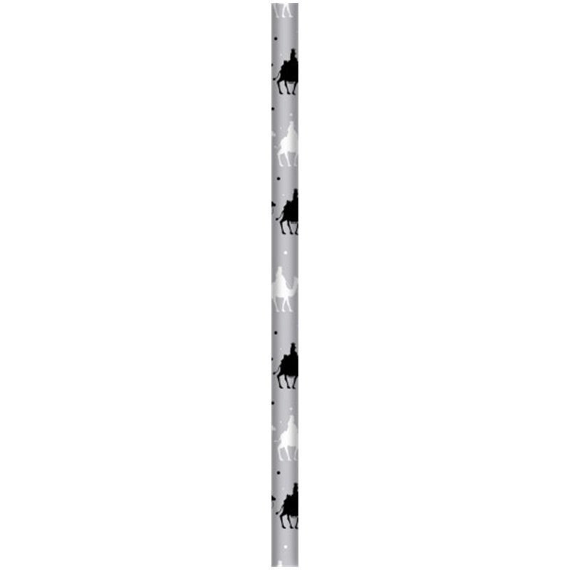 PAPEL DE REGALO ORO / PLATA METALIZADO REYES MAGOS 70X500 CM BSIMARK 333716