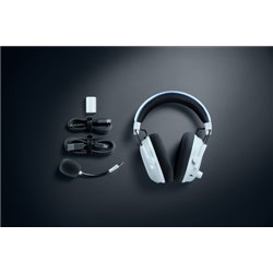 Razer BlackShark V3 Pro Auriculares Inalámbrico y alámbrico Diadema Juego USB tipo A Bluetooth Blanco