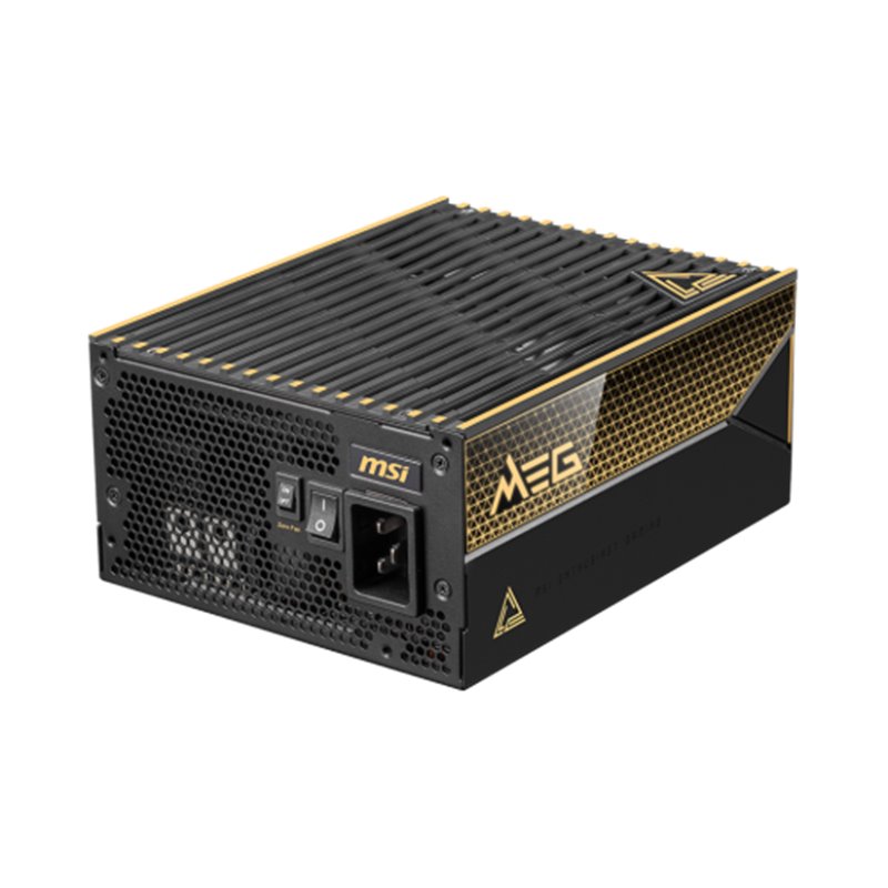 MSI MEG Ai1600T PCIE5 unidad de fuente de alimentación 1600 W 24-pin ATX ATX Negro