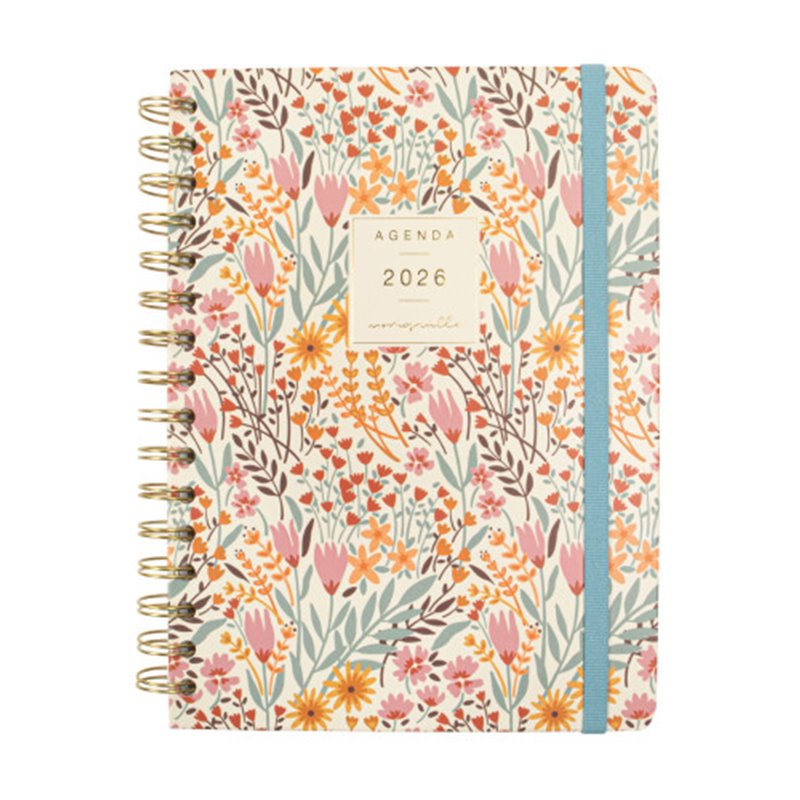 AGENDA 2026 MONIQUILLA E10 155X212MM SEMANA VISTA HORIZONTAL ESPIGA FINOCAM 770100226