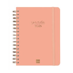 AGENDA 2026 TRENDY ALMA E10 155X212MM DIA PAGINA CORAL FINOCAM 762040526