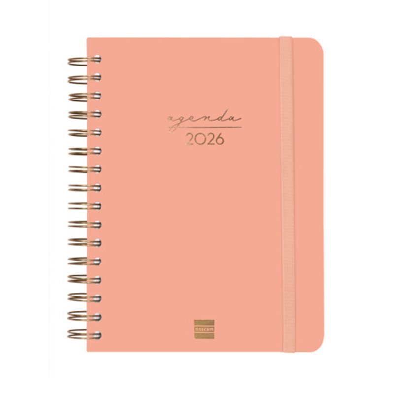 AGENDA 2026 TRENDY ALMA E10 155X212MM DIA PAGINA CORAL FINOCAM 762040526