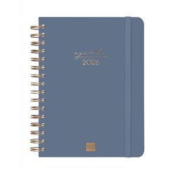 AGENDA 2026 TRENDY ALMA E10 155X212MM DIA PAGINA AZUL FINOCAM 762040426