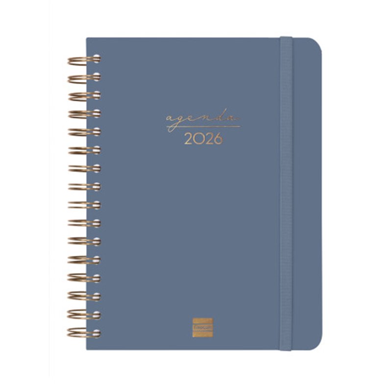 AGENDA 2026 TRENDY ALMA E10 155X212MM DIA PAGINA AZUL FINOCAM 762040426