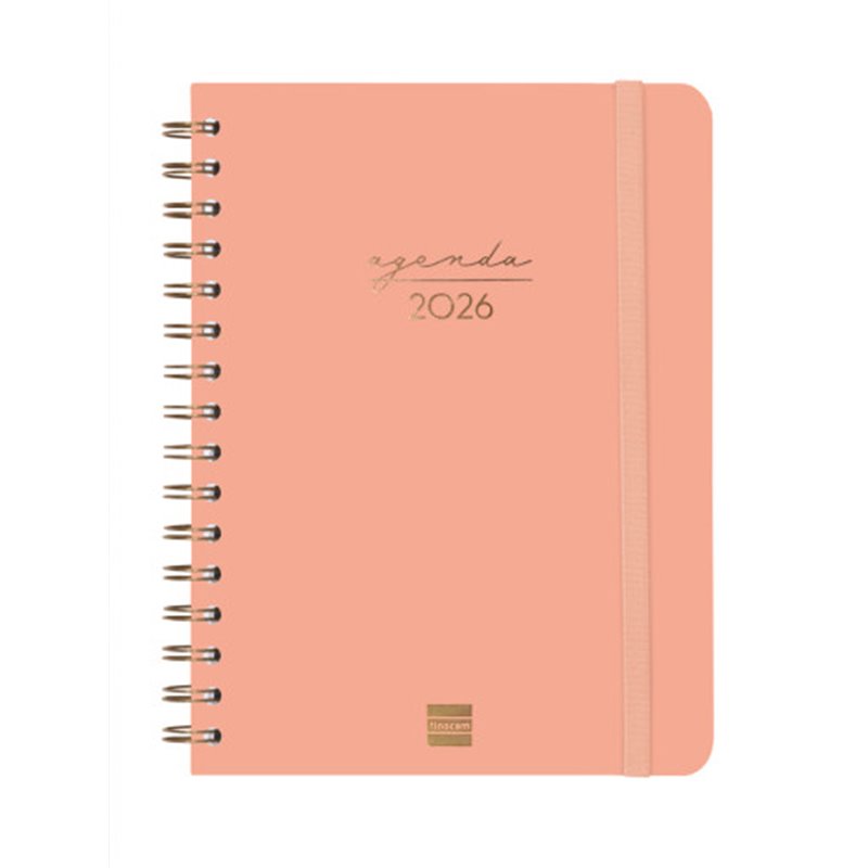 AGENDA 2026 TRENDY ALMA E10 155X212MM SEMANA VISTA HORIZONTAL CORAL FINOCAM 762020526