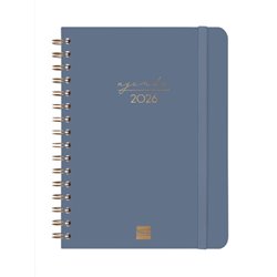 AGENDA 2026 TRENDY ALMA E10 155X212MM SEMANA VISTA HORIZONTAL AZUL FINOCAM 762020426