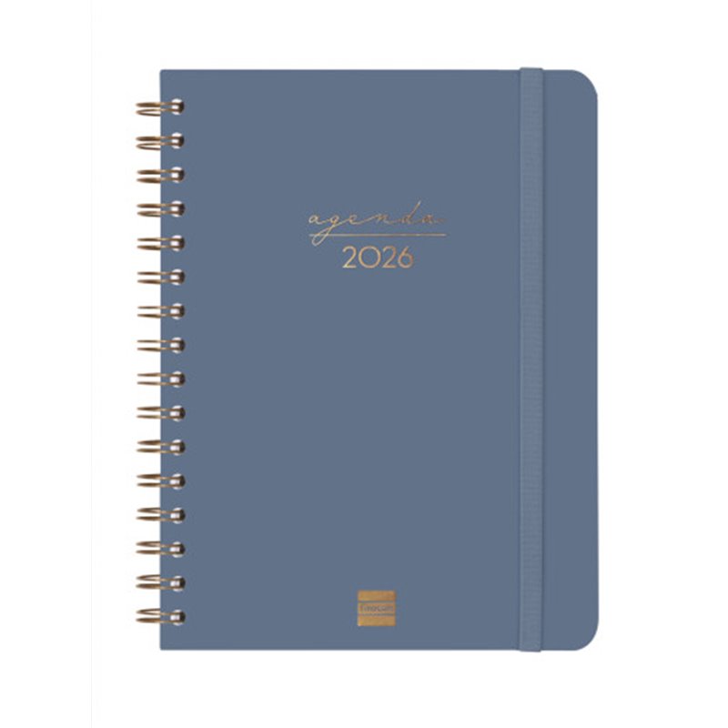 AGENDA 2026 TRENDY ALMA E10 155X212MM SEMANA VISTA HORIZONTAL AZUL FINOCAM 762020426