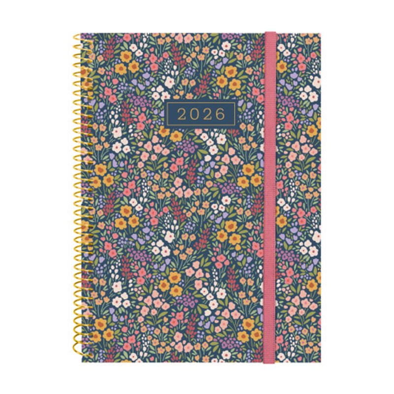 AGENDA 2026 TRENDY DESIGN E10 155X212MM SEMANA VISTA HORIZONTAL FLORA FINOCAM 742233026