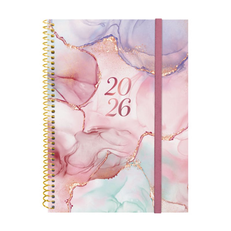 AGENDA 2026 TRENDY DESIGN E10 155X212MM SEMANA VISTA HORIZONTAL GOLDY FINOCAM 742232626